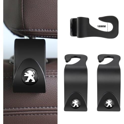 2Pcs Clips Car Seat Hook Auto Fastener Accessries For Peugeot 107 108 206 207 301 308 406 407 408 307 508 2008 3008 4008 5008