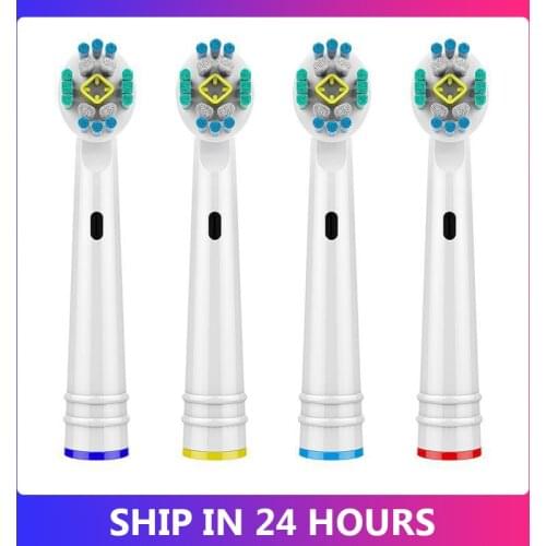1/4Pcs Replaceable Electric Brush Heads For Oral B Dual Clean Brush Heads Health Triumph Replacement Electric Toothbrush Heads