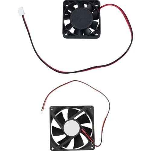 4010 9 Blade Brushless DC 12V Cooling Fan & 80mm DC 12V 2Pin PC Computer Desktop Case CPU Cooler Cooling Fan
