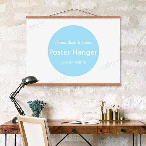 A4 A3 DIY Wooden Magnetic Posters Frames Modern Nordic Black White Big Photo Pictures Canvas Painting Hanger Home Decor Wall Art