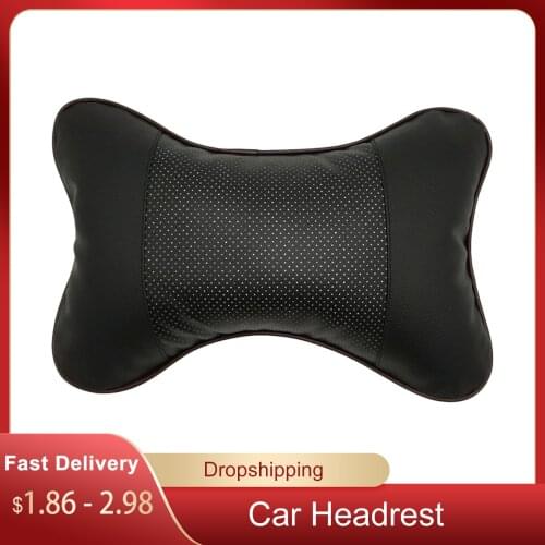 Car Headrest Pillow Neck Memory Lumbar Support Cotton Breathable Auto Neck Rest Headrest Cushion Seat Pillow Black Safety Kind