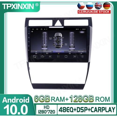6+128GB Android 10.0 For Audi A6 1997-2004 Car Multimedia Player GPS Navigation Head Unit Auto Radio Audio Stereo Tape Recorder