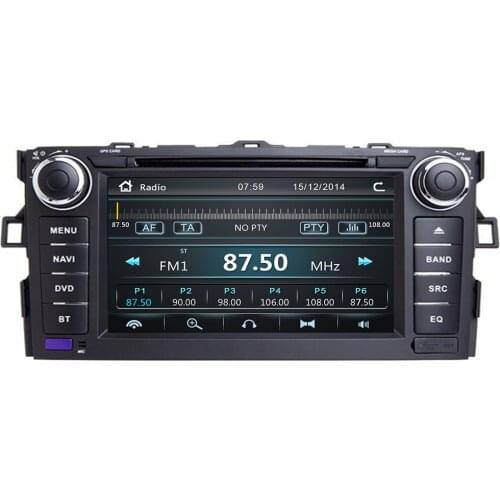Autoradio 2 Din Car DVD Player For Toyota AURIS Toyota Corolla Altis 2012 2013 Tape Recorder Multimedia GPS Stereo Navigation 3G