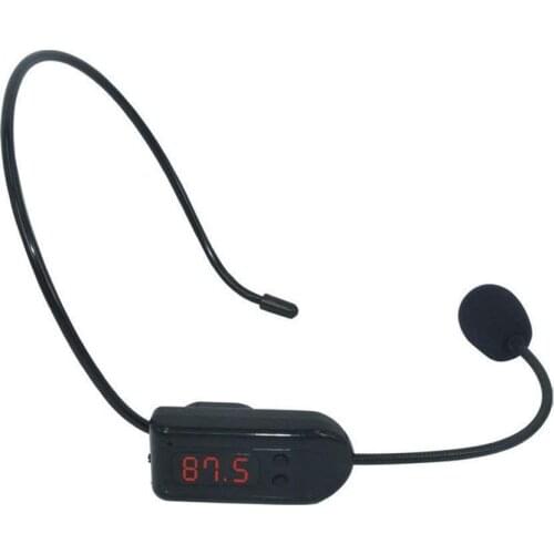 Wireless FM Microphone Hands-Free Headset Radio Mic Tour Guide Salesman Teachers Host Speaker Conference Road Trips Karaoke Tool