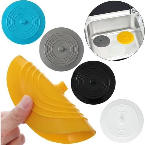 15cm Large Silicone Bathtub Stopper Leakage-proof Drain Cover Sink Hair Stopper Tub Flat Plug Stopper Bathroom Accessories