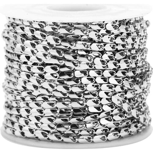 Men Womens Wholesale Top Quality Silver Stainless Steel lacylike Necklace Chain DIY jewelry finding