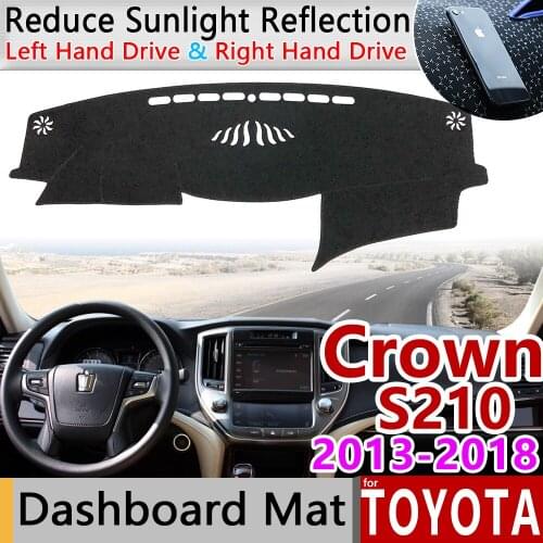 For Toyota Crown Royal S210 2013~2018 Anti-Slip Mat Dashboard Cover Pad Sunshade Dashmat Carpet Car Accessories 2015 2016 2017
