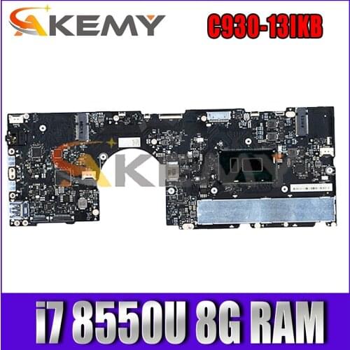 EYG70 NM-B741 for Lenovo Yoga C930-13IKB laptop motherboard CPU i7 8550U 8G RAM 5B20S72102 has been fully tested Mainboard