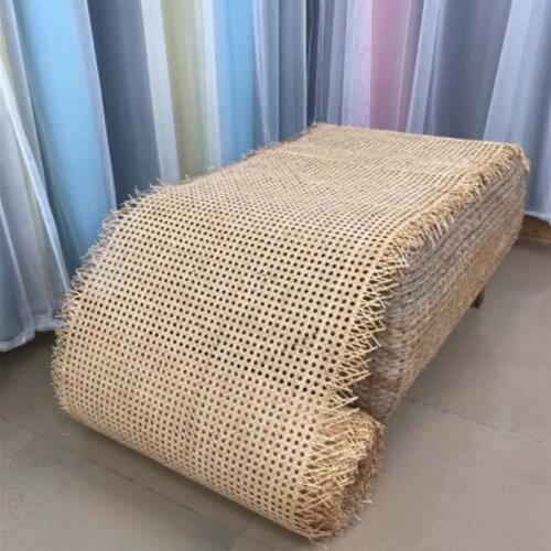 Natural Indonesian Real Rattan Material Mat Handmade Weaving Wicker Cane Webbing Furniture Table Chair Repair Decoration