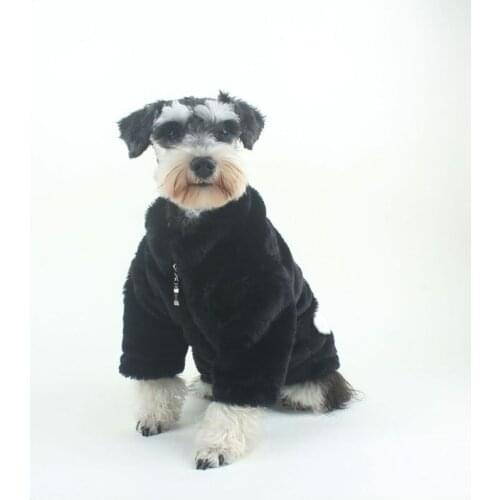 2021 New Dog Clothes for Small Medium Dogs Winter Warm Pug French Bulldog Down Coat Velvet Dog Jacket Pug Designer Dog Costume