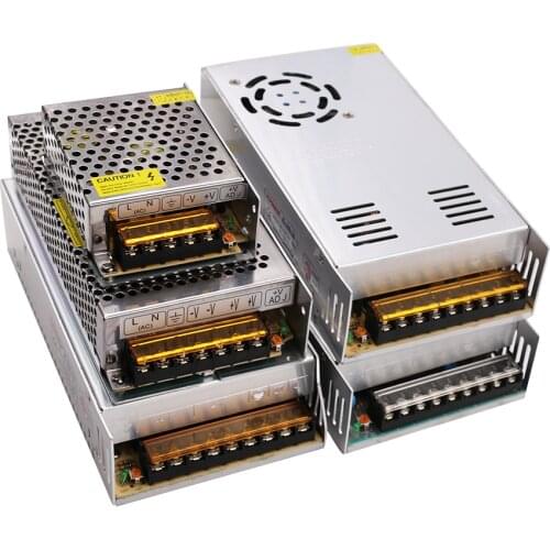 Switch Power Supply Led Strip Power Supply Adapter AC100-240V to DC 12V 5V 24V Lighting Transformers Iron Shell LED Driver