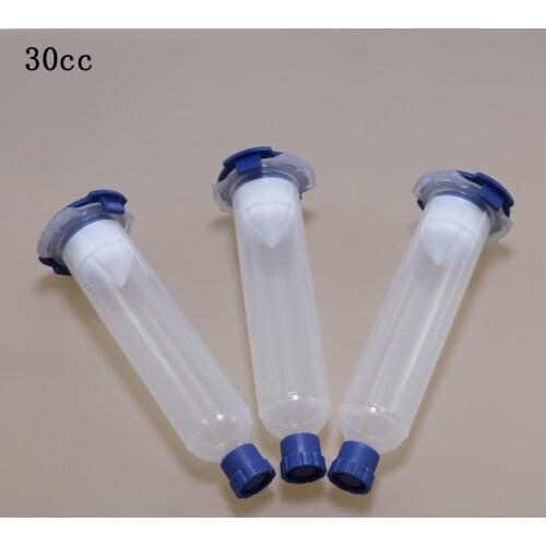30cc EFD Plastic Barrel American New Style Dispensing Syringe Red Black Transparent Glue Tool Liquid Dispenser