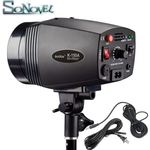 GODOX K-150A Portable Mini Master Studio Flash Lighting K-150A (150WS Small Studio Photography) 110V/220V With 3.5mm sync cable