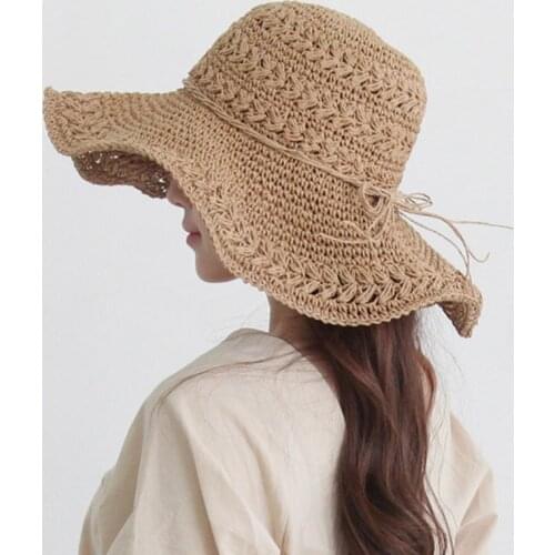 Ladies hat spring hat straw hat retro touraat women summer luffy helen kaminski hat pink straw hat beach hat woman Raffia hats