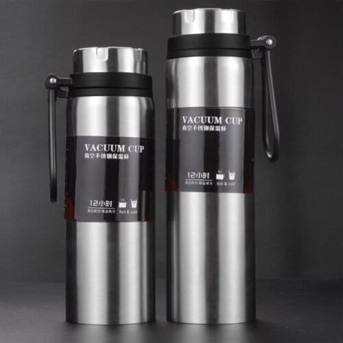 High Capacity Stainless Steel Thermos Fashion Outdoor Automotive Water Thermo Cup Tourist Camping Thermos Bottle Travel Mug Gift