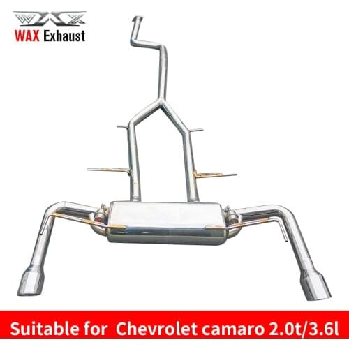 Performance system stainless steel exhaust pipes For CHEVROLET Camaro 2.0T/3.6L