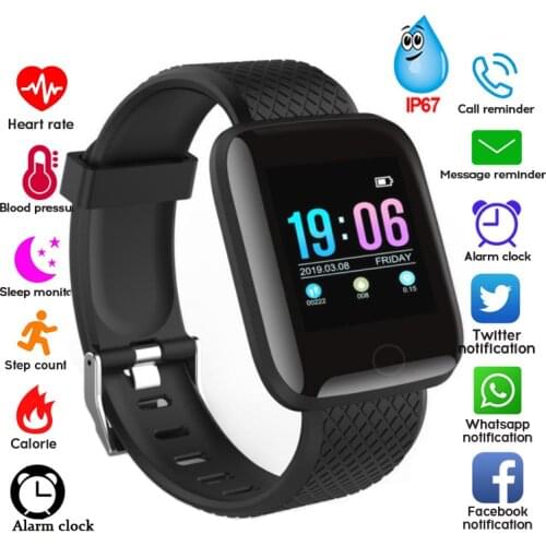 Smart Watch Women Men Blood Pressure Waterproof D13 Smartwatch Heart Rate Monitor Fitness Tracker Watch Sport For Android IOS