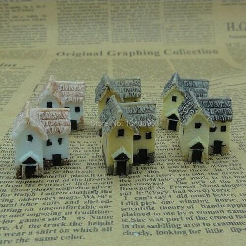 5pcs/lot resin solid Thatched house with two room 25mm Cabochon Scrapbook DIY Craft Phone shell /Kids Hair Decoration