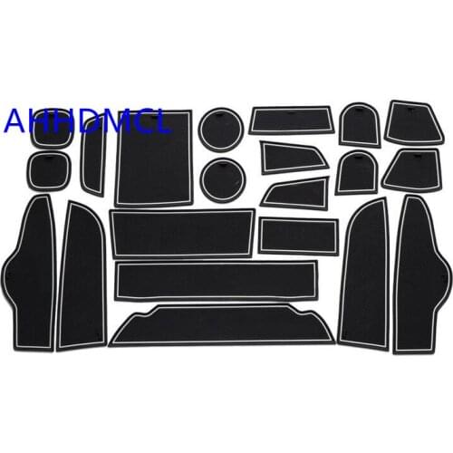 AHHDMCL Car Door Groove Mat Gate Slot Cup Armrest Storage Pad Mat For X3 2011 2012 2013 2014 2015 2016 X4 2013 ~ 2016