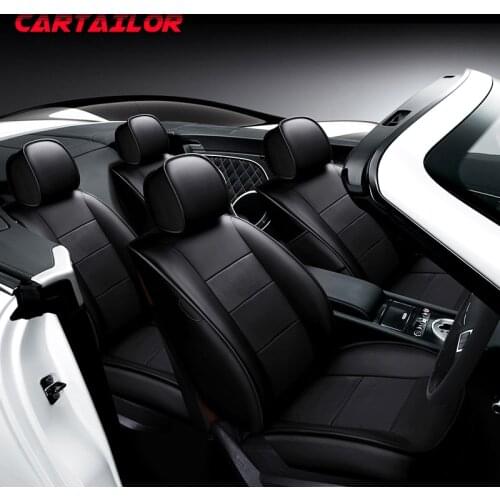 CARTAILOR New Cowhide Auto Seat Protector for Kia Sorento Car Seat Cover Leather Seats Covers & Supports Accessories Set Airbags