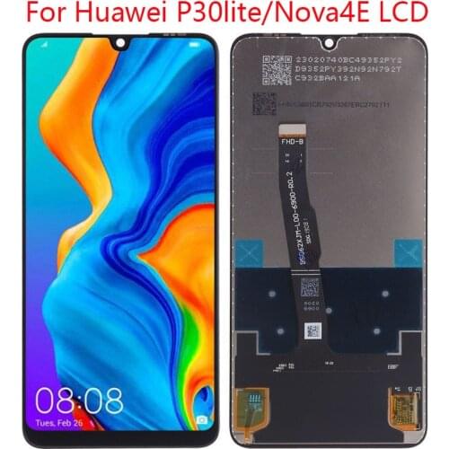 For Huawei P30 Lite LCD screen P30Lite Nova4E LCD screen 24MP/48MP repair parts original LCD with frame