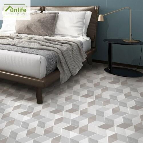 Funlife® Hexagon Kitchen Backsplash Ground Stickers Self-Adhesive Waterproof Decorative Removable Bathroom PVC Floor Stickers