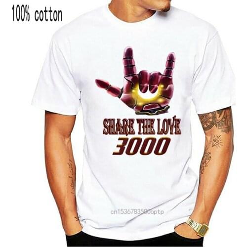 Customized fashion I Love You 3000 love share t-shirt boy girl Clothes Vintage female t shirts plus size 100% cotton Comics