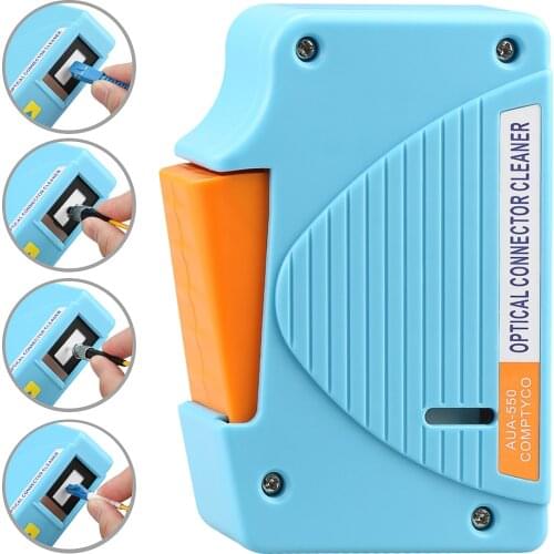 Fiber Optic Cleaning Box Optical Fiber Connector Cleaner/Fiber Optic Conector Cleaning Cassette, 500 times Cassette Cleaner