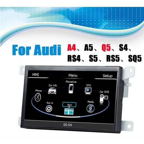 Car GPS Navigation System Car Media Stereo Auto Radio Autoradio for Audi A4 A5 Q5 S4 RS4 S5 RS5 SQ5 Support Mirror Link