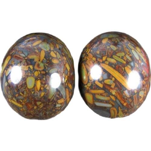 Hand made ball, willow leaf, bluestone, fitness ball, jade handball, health ball, exquisite for relatives and friends