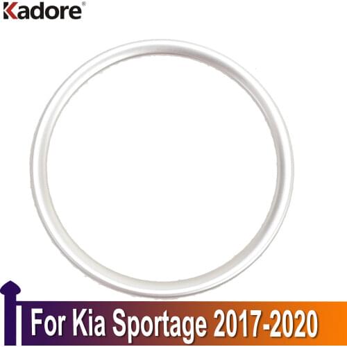 For Kia Sportage 2017 2018 Stainless Steel Car Steering Wheel Trim Cover Sticker Interior Accessories Sticker Car Styling