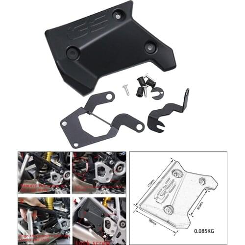 Motorcycle Exhaust Flap Covers. Frame Infill Middle Side Panel Protection. Fit for BMW R1250GS / R1200GS LC Adv 2013-2019