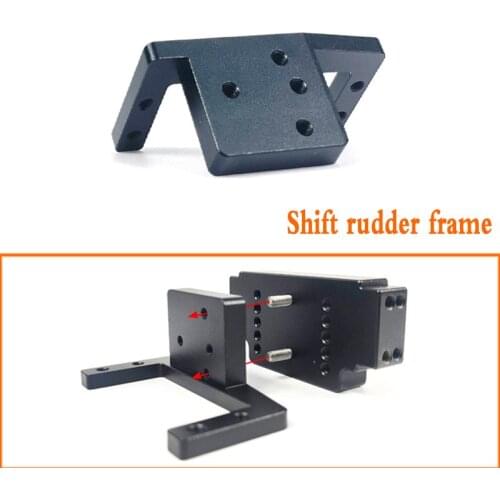 CNC Shift Steering Rudder Frame for 1/14 Tamiya RC Truck Trailer Tipper Scania MAN Benz Actros Volvo Car Diy Parts