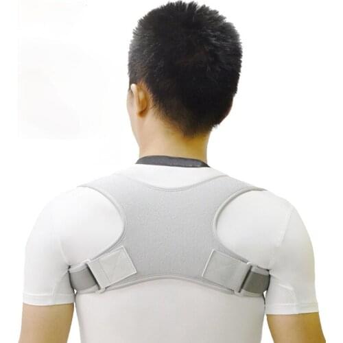 Adjustable Back Posture Corrector Clavicle Spine Back Shoulder Lumbar Brace Support Belt Posture Correction Prevents Slouching