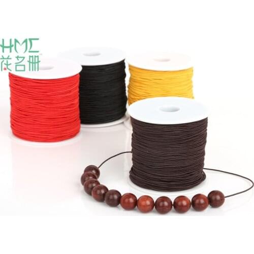 0.8/1.2/1.5mm Rubber Band Elastic Cord Beading Wire Nylon Cord String Rope Thread For DIY Bracelet Necklace Sewing Accessories