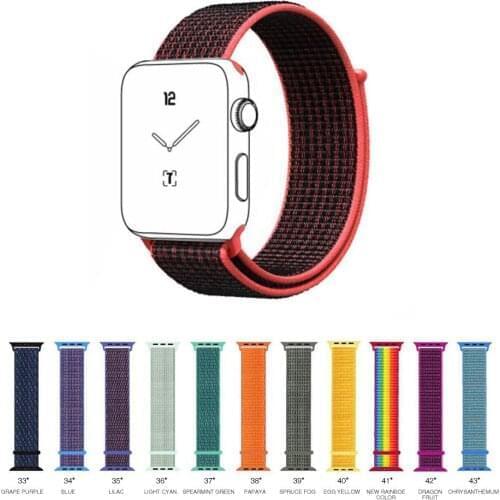 For Apple Watch 1/2/3/4 38/40mm Watch Band Stylish Sports Nylon Weaving Replacement Strap Wrist Band