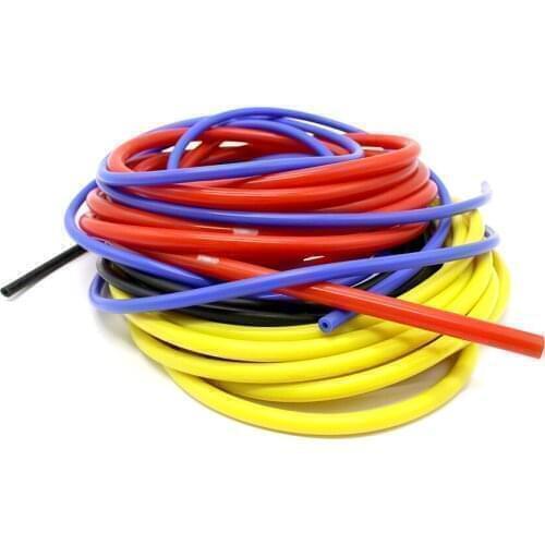 Universal Silicone Vacuum Tube Hose Silicon Tubing Blue Red Black Car Accessories 5meter 3mm/4mm/6mm/8mm