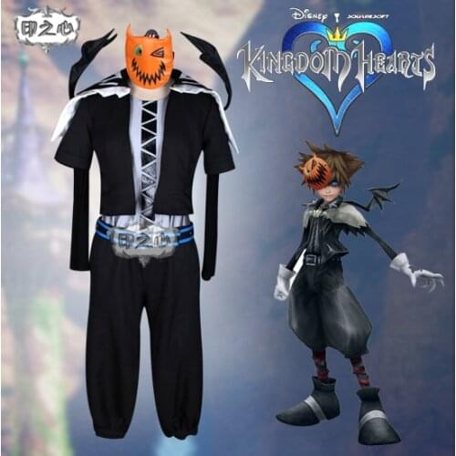 [STOCK]2018 Anime Kingdom Hearts Halloween Town Uniform Cosplay Costume Customize Any Size Halloween Carnival Free Shipping New