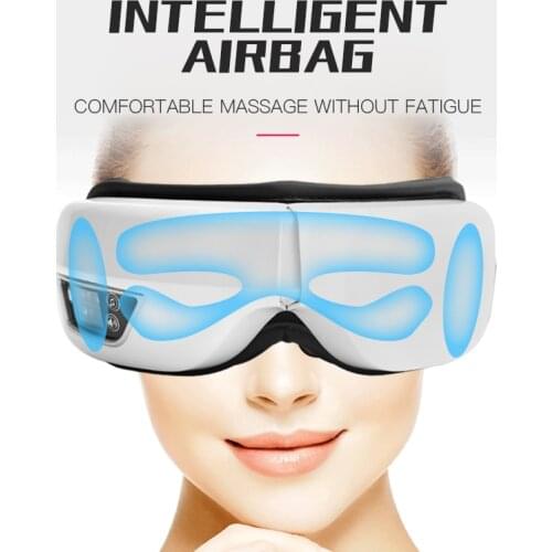 Air PressureElectricVibration Eye Massager Heating Eye Fatigue Relieve Health Care Tools Bluetooth Music Eye Relax Rechargeable