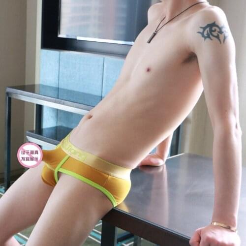 WJ Brand Mens Cotton Underwear Foreign Trade U Convex Design Sexy Briefs Low-waisted