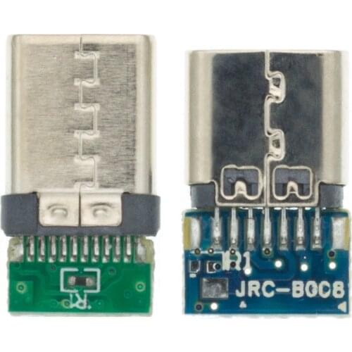 10pcs USB 3.1 Type C Connector 24 Pins Male/Female Socket Receptacle Adapter to Solder Wire & Cable 24 Pins Support PCB Board