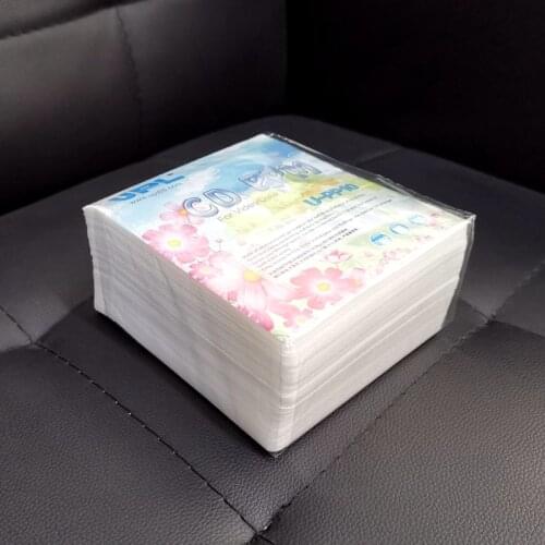 100PCS/LOT 3726 Special PP bag for CD DVD sleeve120x140mm CD bag white full pack 100 pcs wholesale
