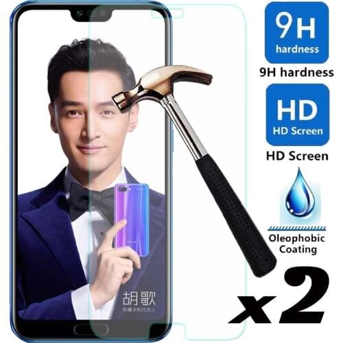 2pcs/lot Tempered Glass Screen Protector For Huawei Honor 10 Ultra Thin Explosion-proof Front Guard Films For Huawei Honor 10