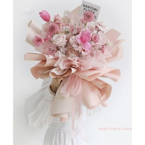 20pcs/lot 58*58cm Korean Flowers Paper Packaging Gift Wrapping Neutral Color Florist Wrapping Paper Flower Bouquet Supplies