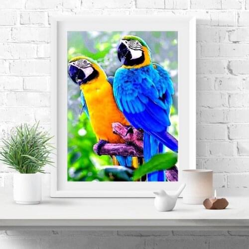 Full Square Drill Diamond Embroidery 5D DIY Diamond Painting Animal parrot bird Cross Stitch Mosaic Rhinestone Home Decor Gift