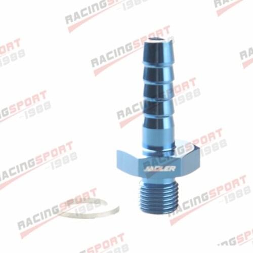 Aluminum Metric M10 x 1.0 To 5/16" (8mm) Barb Adapter B-osch 044 Fuel Pump Inlet