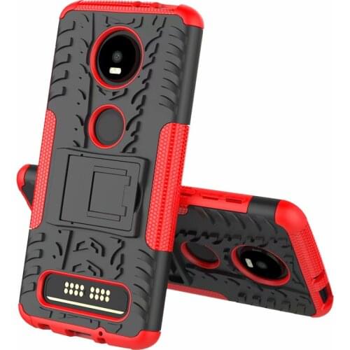 For Motorola Moto Z4 PALY Case Rubber Anti-Knock Heavy Duty Hybrid Protective Phone Cover Coque For Moto Z4 Play phone case