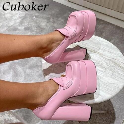 Cuboker Leather Pumps