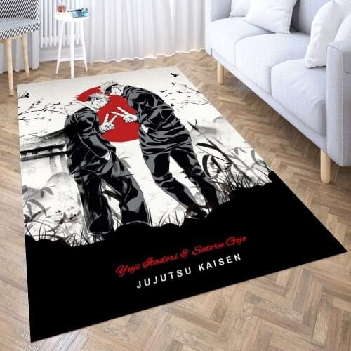 Jujutsu kaisen Carpet Decora Home Bedroom Kitchen Anti-slip Mat Rug Doormat Aisle Floor Mat Bath Mats Doormat