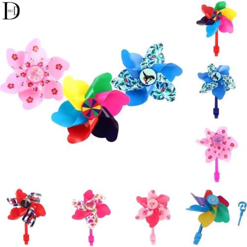 Children Bike Handlebar Flower Pinwheel Windmill Decoration For KidS Bicycle Scooter